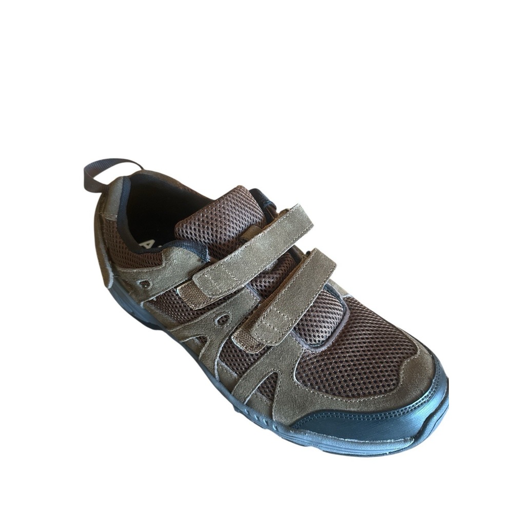 APEX Balance Brown Strap Shoe Walk Hiker Men's Sz 11.5 Added Traction Cushioning - Picture 6 of 11